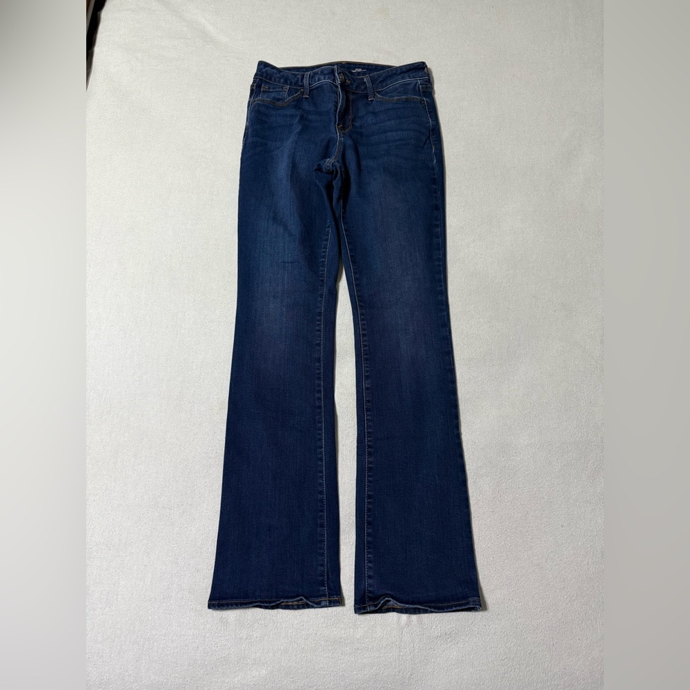 Old Navy Jeans Womens 4‎ Blue Dark Wash Kicker Bootcut Mid Rise